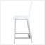 Ensemble de 2 tabourets de comptoir contemporains en acrylique transparent et chrome, avec support durable et design élégant pour les espaces modernes