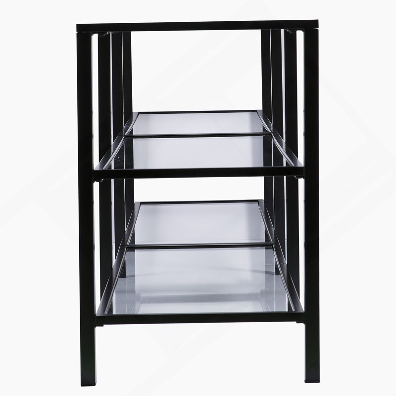 Meuble télé avec tablettes de rangement