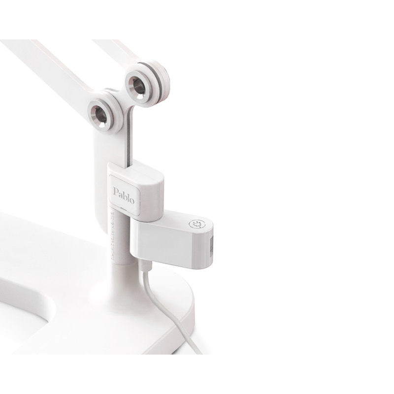 Link Desk Lamp, 33" H x 8.5" W x 7.5" D, White