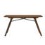 Casual Dining Furniture Set 7Pc Walnut Finish Dining Table And Upholstered Chairs Wooden Kitchen Set