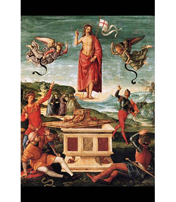 Résurrection du christ par raphael-impression d’art graphique