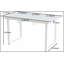 Table de salle à manger carrée extensible avec pieds en métal, conception moderne peu encombrante pour le salon et la cuisine-1313168007
