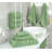 100% Cotton Premium Turkish Bath Towel Set, 6 Piece Super Soft and Absorbent Darcelle Collection-66501975