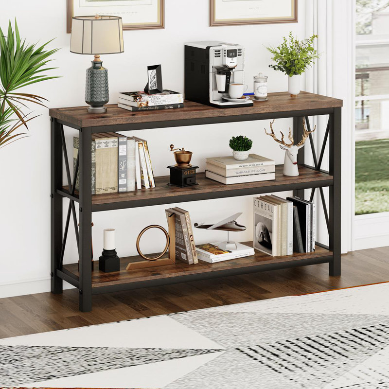 Aust 47.24'' Console Table, Rustic Oak