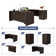Negin 100.4'' U-shaped Desk with File Cabinets