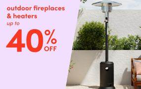 outdoor fireplace & heater clearout