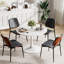 Ensemble de table de salle à manger à piédestal 5 pièces et 4 chaises-626487507-608168070-626487510
