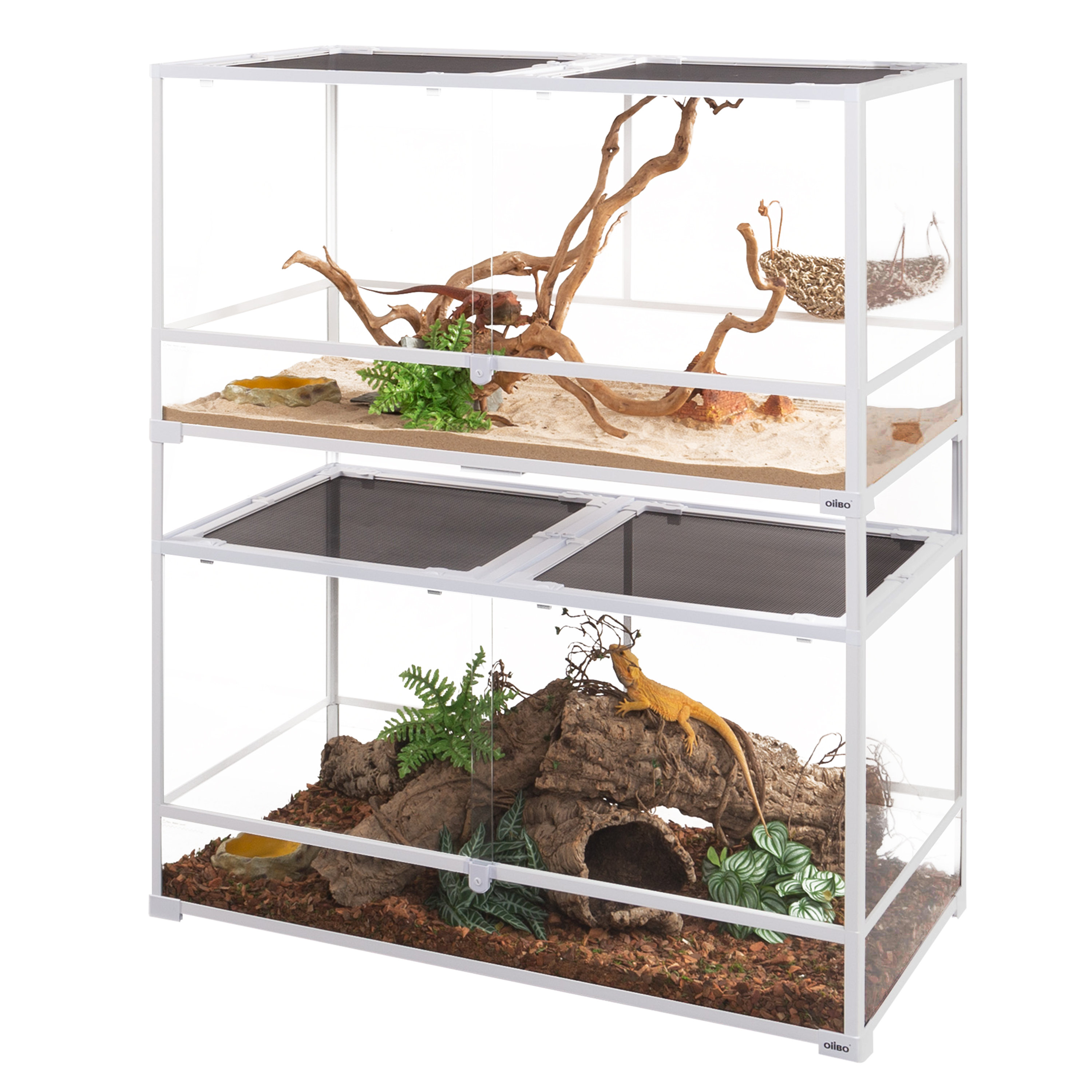 Szklane terrarium dla gadówSzklane terrarium dla gadów  