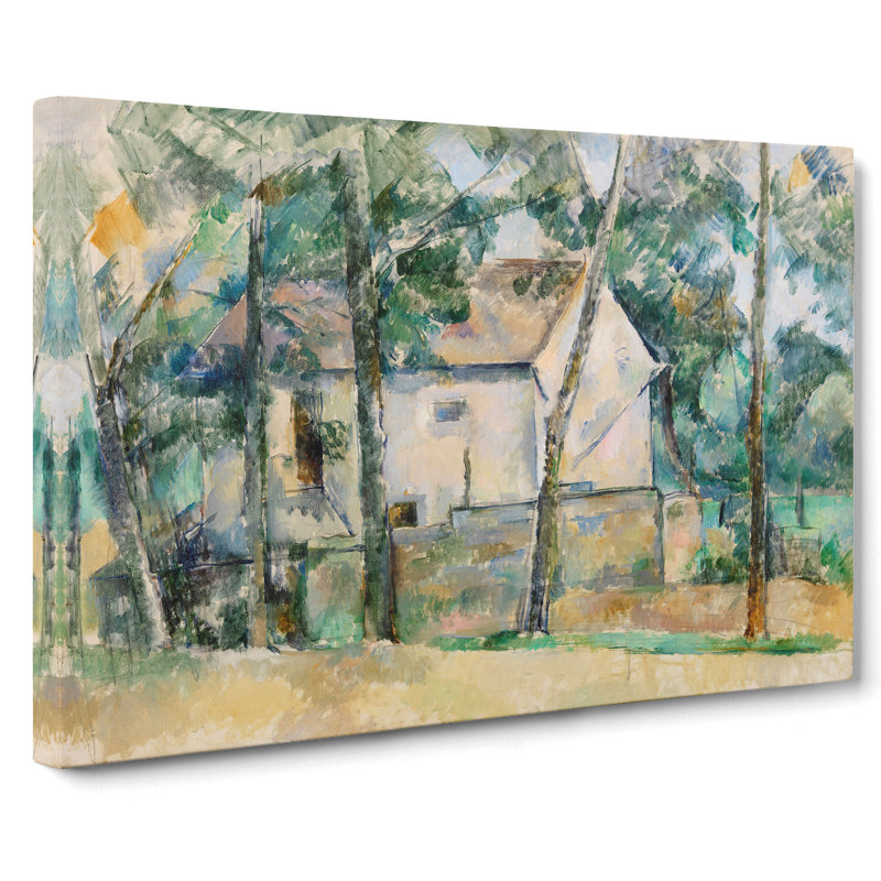 House And Trees by Paul Cezanne - Wrapped Canvas, 35cm H x 50cm W x 3cm D