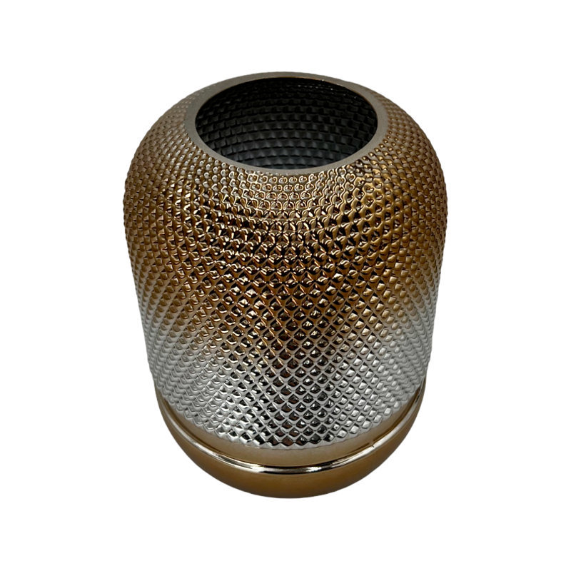 Vase de table Zidler, Or / argent / gris