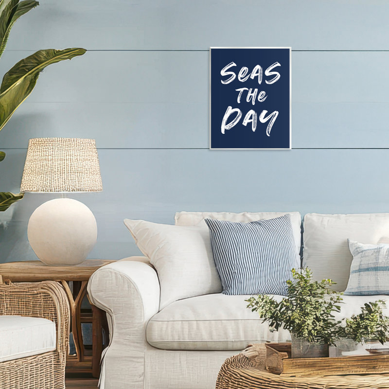 «Seas The Day Sentiment», plaque murale par lettrée et doublée
