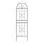 Ensemble de 2 treillis de jardin en métal 71 po x 19,7 po antirouille pour plantes grimpantes