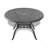 All-Weather Cast Aluminum Dining Set, Include Swivel Chairs And Round Table With Black Frame-508740357