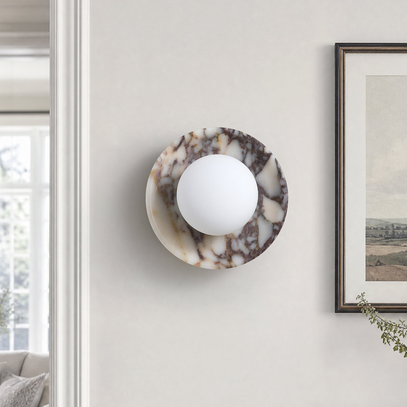 7.87" Modern Marble Wall Sconce