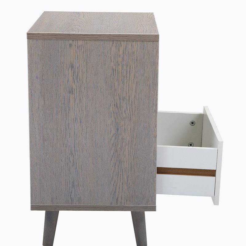 Table de chevet Kostman, Gris