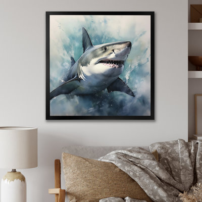 Fierce Shark II - Shark Canvas Prints
