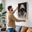 Dissolution in Gold Modern - Wrapped Canvas-1230721478-1230721481