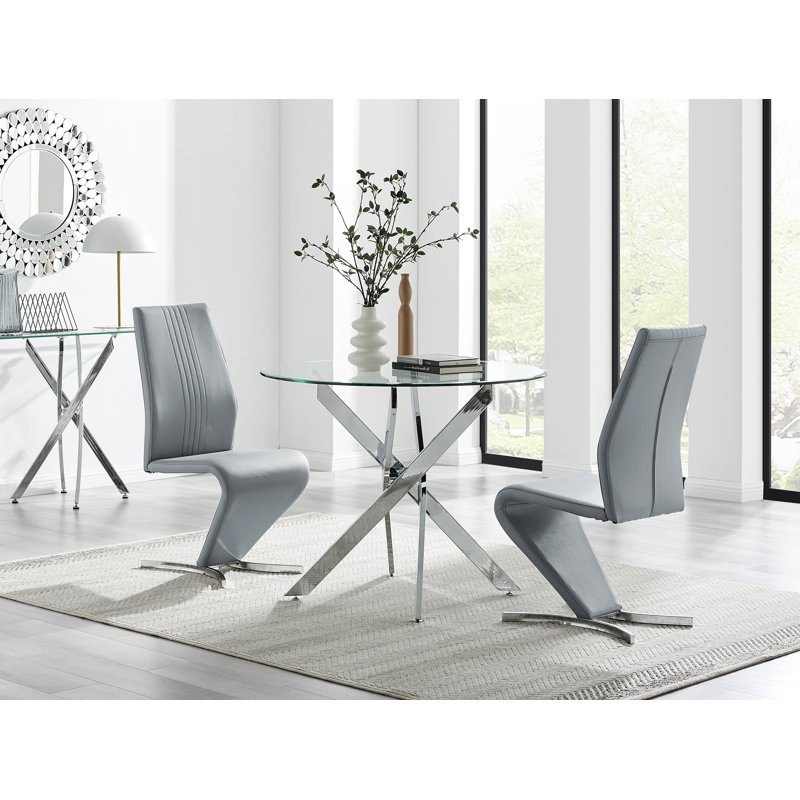 Chowchilla 2 - Person Dining Set, Grey