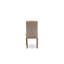 Cet ensemble de salle à manger 5 pièces comprend une table de salle à manger rectangulaire avec des feuilles décoratives et 4 chaises rembourrées en tissu kaki foncé en acajou-302565345-302565350-302565351