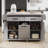 Kitchen Island with Adjustable Shelf, Spice & Towel Rack and Drawer-187869946