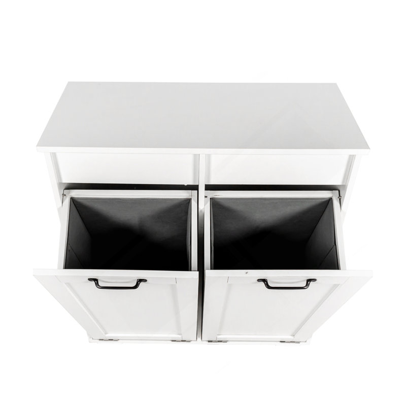 Laundry Cabinet ,With 2 Removable Liner Bags