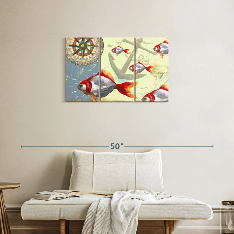 Brampt Tropical Fish I, 20" H x 33" W