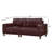 79" Faux Leather Square Arm Sofa-164126011