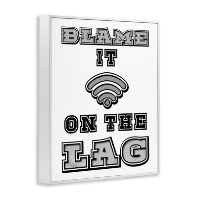 «Blame It On The Lag Gaming», estampe numérique, conception de Marcus Prime