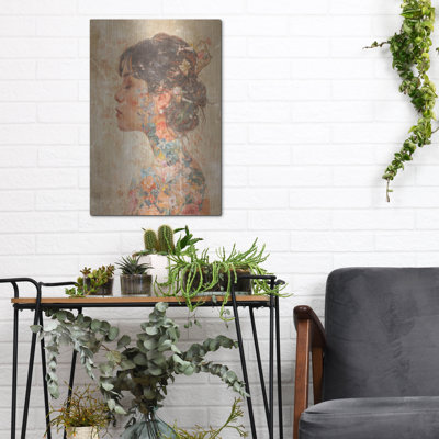 Art mural en métal Winston Porter «Floral Geisha» par Svetlana Aleynikova