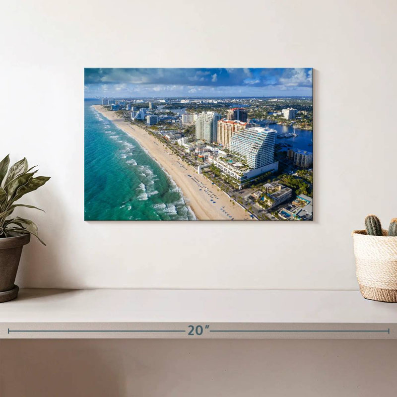 Gillard Aerial Fort Lauderdale Beach, 8" H x 12" W
