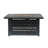 Iron Rectangular 30,000btu Fire Pit With Shielded Tank Cover - 45.00”w X 42.00”d 23.71”h, Black, Easy Assembly Guide Made Of And Hidden Storage Simple