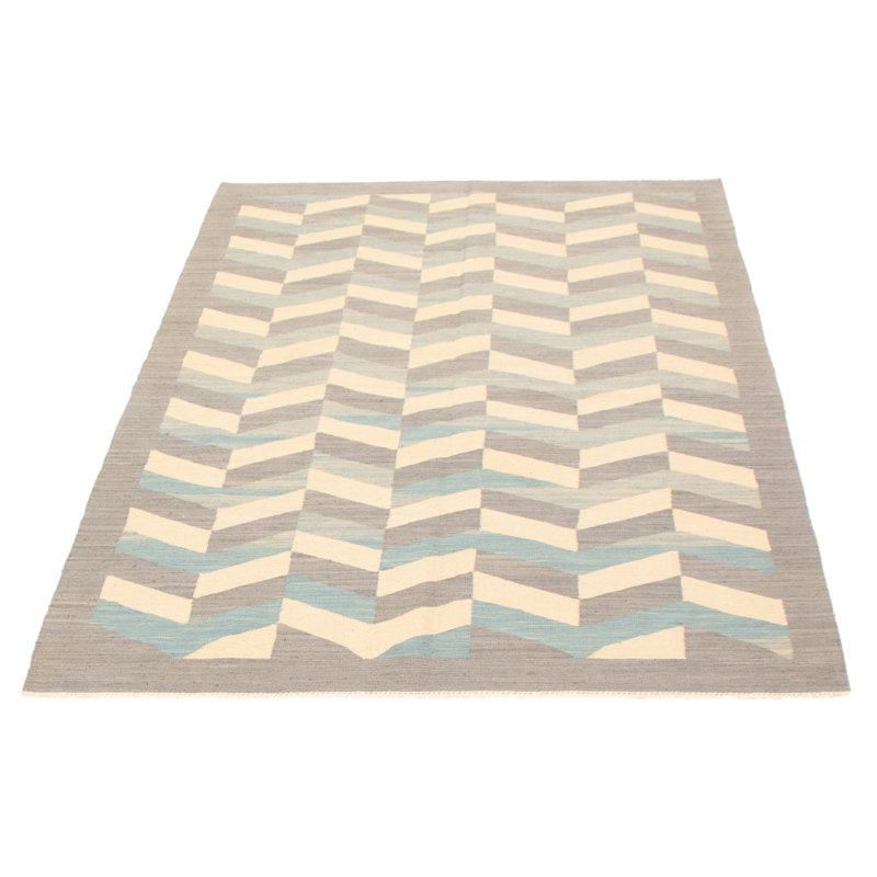 Kilim gris Kenith 5 pi 6 po x 7 pi 11 po