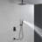 12 Inch Ceiling Mounted Shower System With Hand Shower Single Handle Shower Faucet Set Modern Brass Shower Trim Set With Tub Spout-116644054