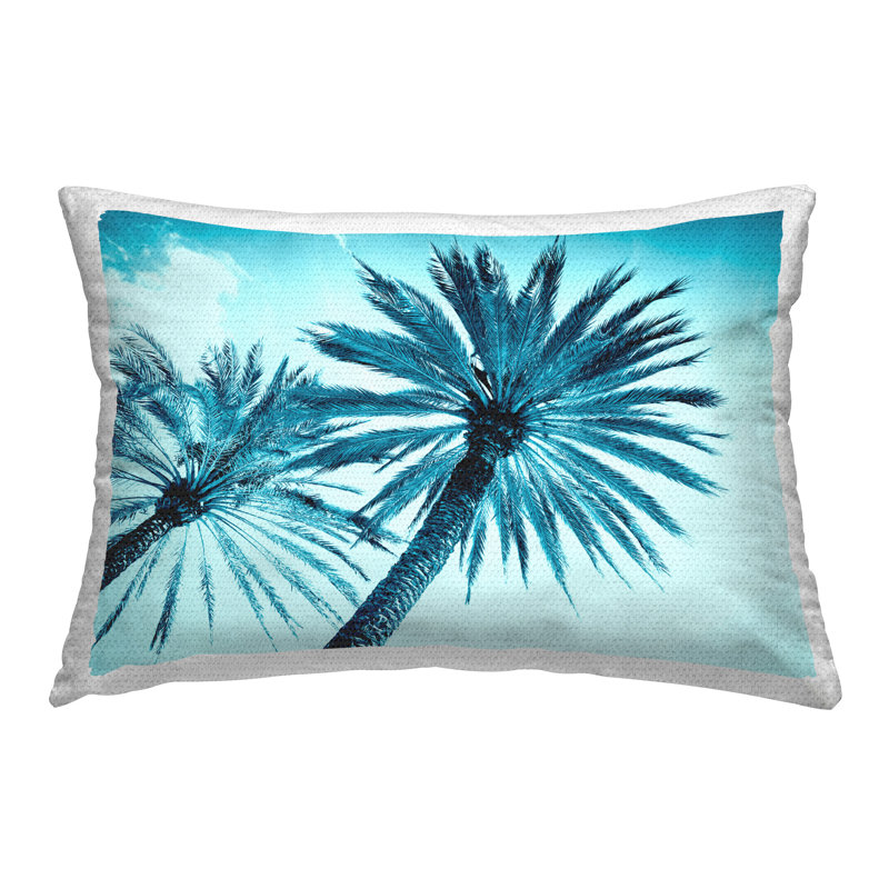Coussin d'extérieur Blue Palm Palms