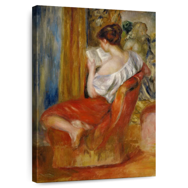 Femme de lecture Leisha 1900, H 51 po x l 34 po