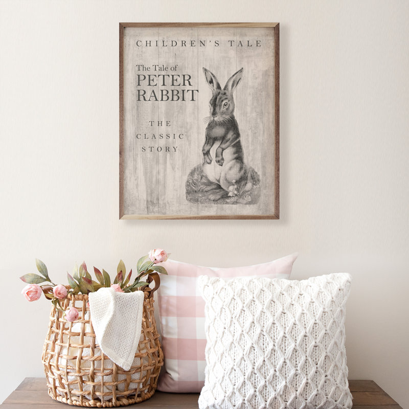 Le récit de Peter Rabbit Whitewash, H 20 po x l 16 po x P 1 po
