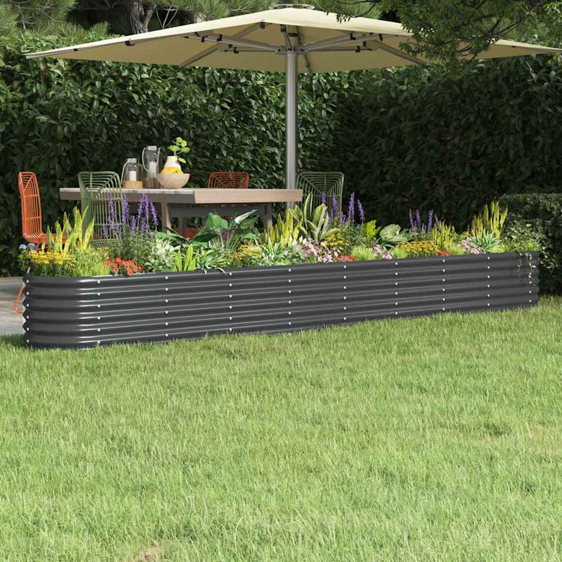 Jardin surélevé Garden, H 130,7 po x l 130,7 po x P 14,2 po, Anthracite