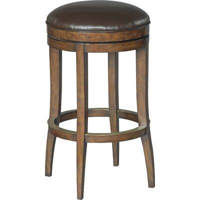 McNally Swivel Upholstered Counter Stool