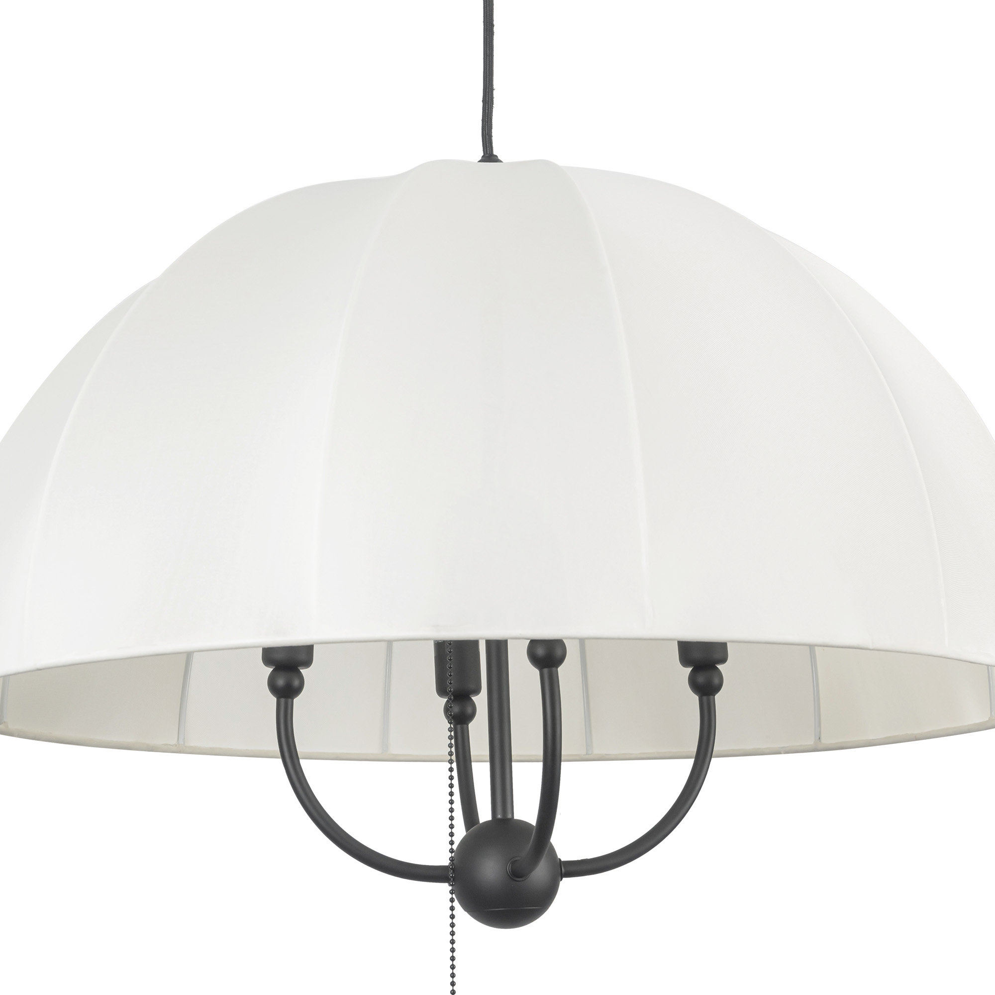 Tuscany Pendant, 91" H x 24.13" W x 24.13" D, Black