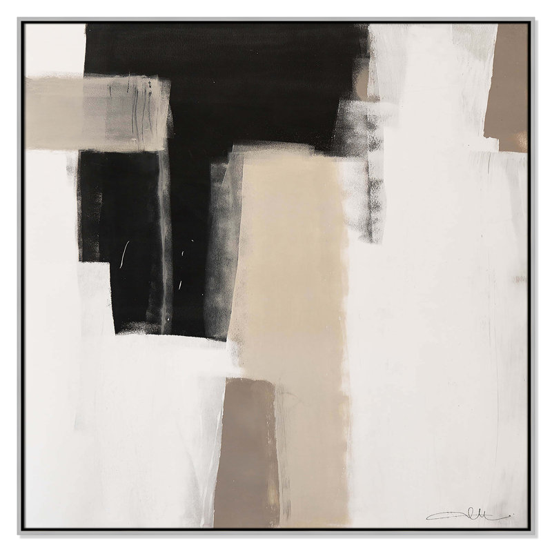 Earth Scapes I-A Print by Casa Fine Arts, Silver Floater Framed, 46.5" H x 46.5" W x 2" D