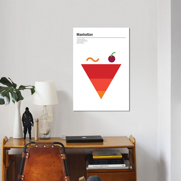 «Manhattan», impression sur toile, H 12 po x l 8 po x P 0,75 po, Pas de tapis, Toile tendue