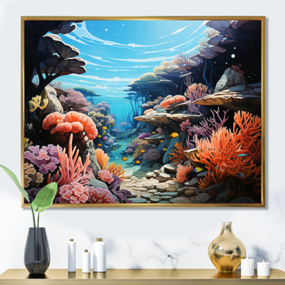 Underwater Coral Reef Depths III - Coral Wall Art Prints