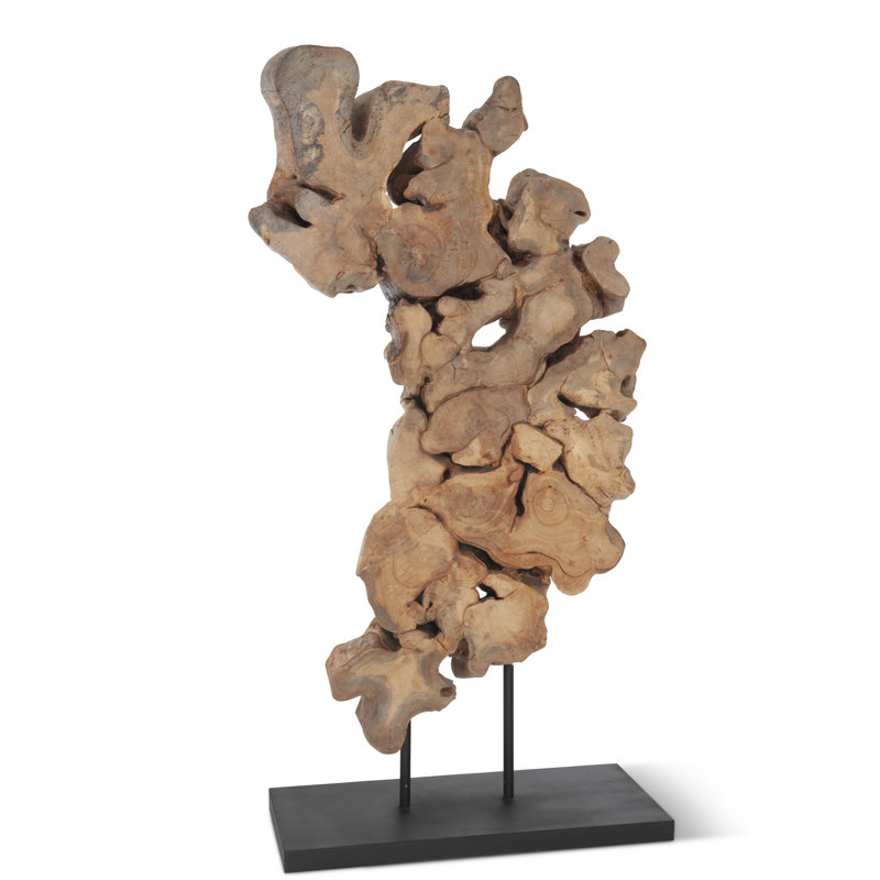 Dimensional Pipal Wood Sculpture