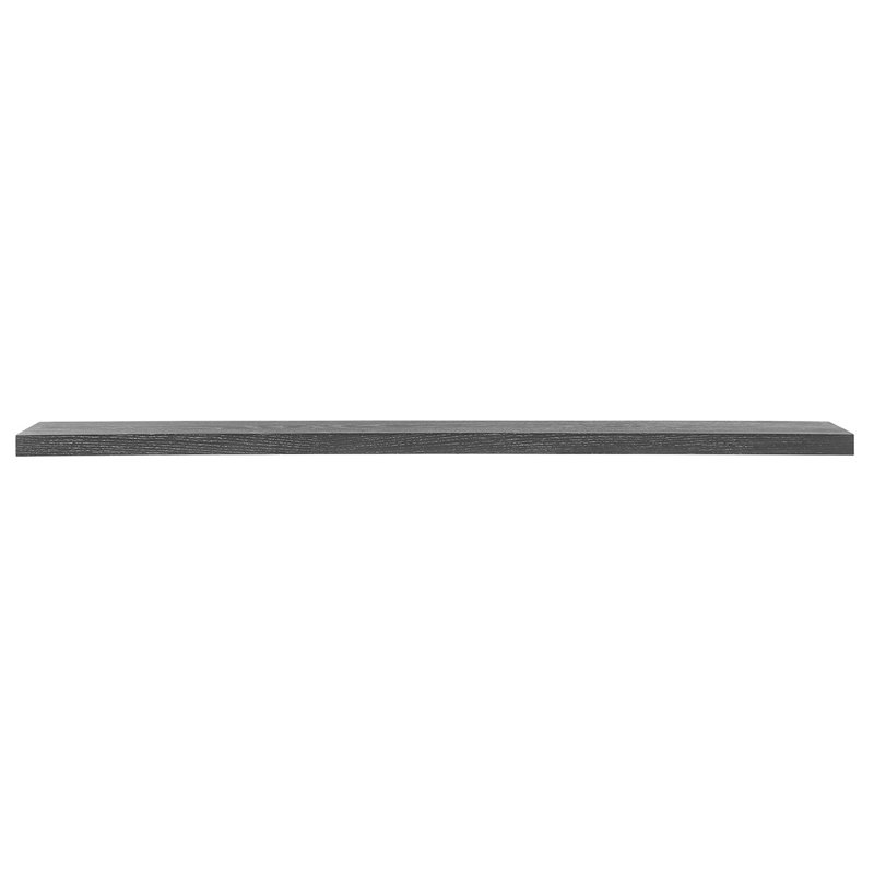 Wooden Wall Mounted Floating Shelf, 1.97" H x 74.81" W x 10.24" D, Dark Grey
