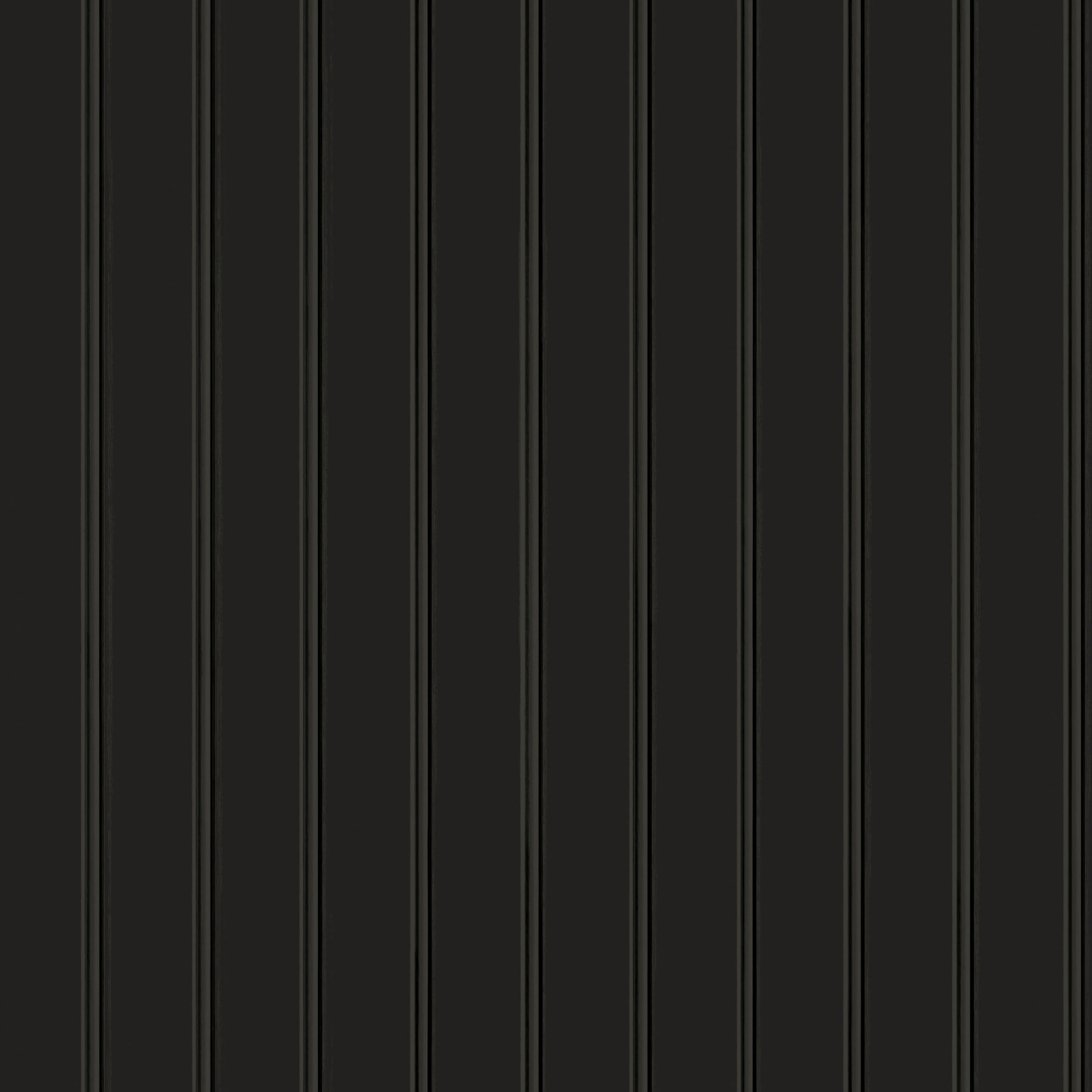 Beadboard Peel and Stick Wallpaper, Black