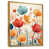 Toile avec cadre flottant or