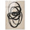 Décoration murale noire «I» en acrylique par Art Remedy, prête à être accrochée