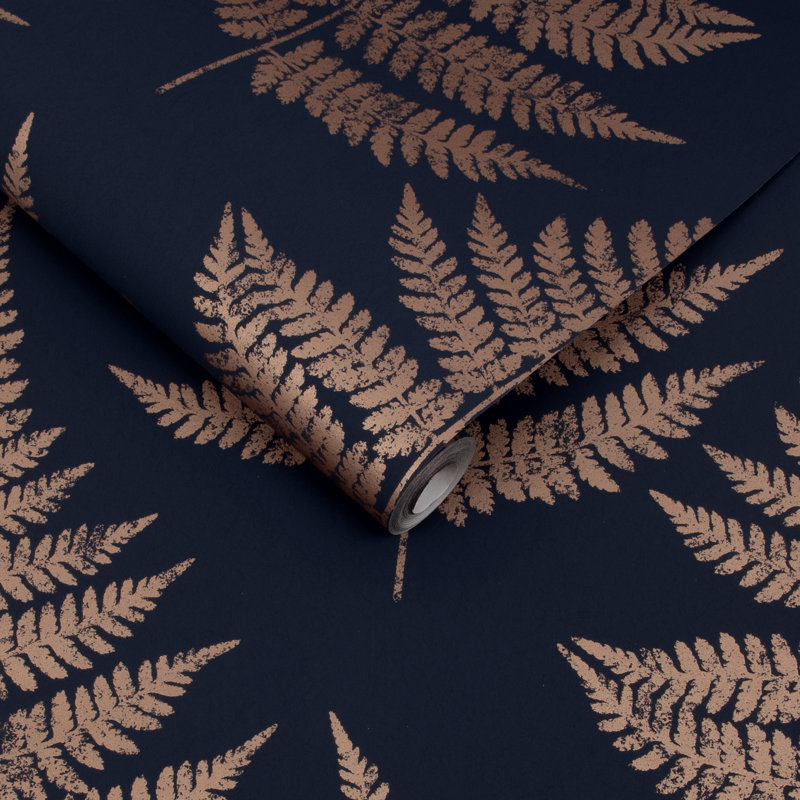 ROYAL FERN DUSK Wallpaper, Blue