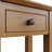 Alyria 1 Drawer End Side Telephone Table. Solid Oak. Fully Assembled. 2 Handle Styles Included: Polished Chrome or Burnished Brass