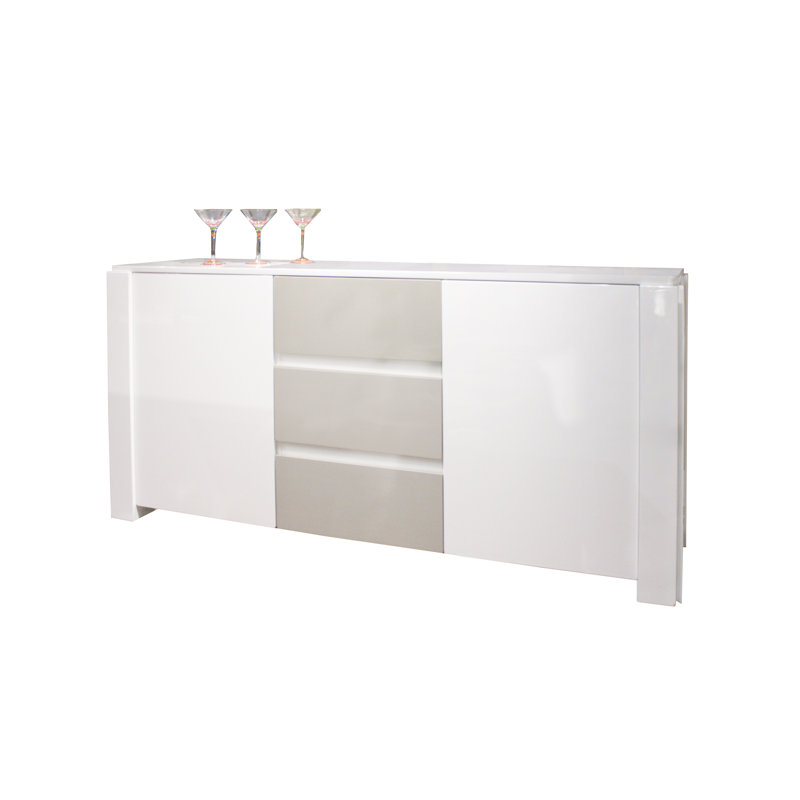 Natalia 66'' Sideboard, White Lacquer